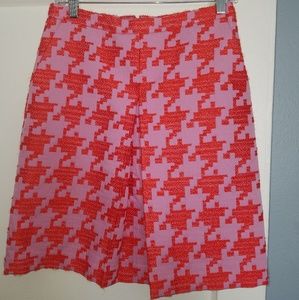 J. Crew Pixelated Houndstooth skirt